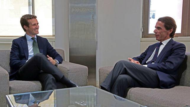 Aznar: "España tiene mucha suerte de que Casado esté al frente del PP" 3 Aznar: "España tiene mucha suerte de que Casado esté al frente del PP" 3