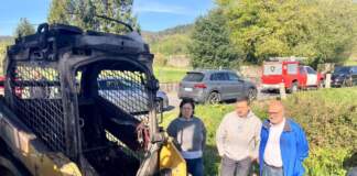 Incendio sospechoso en las obras de la N-640 en Cuntis: el Gobierno señala al PP por incitar al sabotaje