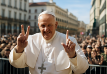 El Papa causa sensación con el «6-7» viral en Madrid