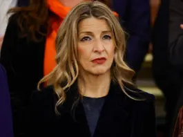 El look innovador de Yolanda Díaz para recibir a León XIV