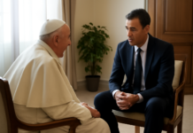 El Papa y Sánchez se reúnen en la Nunciatura Apostólica