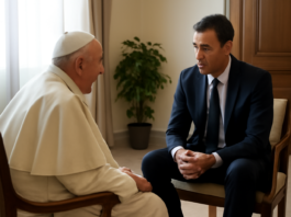 El Papa y Sánchez se reúnen en la Nunciatura Apostólica