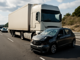 Un accidente entre camión y turismo paraliza la A-7 en Estepona