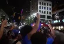 «Fans de los Knicks se unen para ver el decisivo Juego 4 de las Finales NBA»
