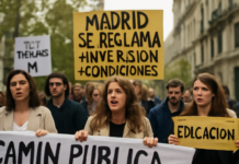 Madrid reclama más inversión y mejores condiciones para la educación pública