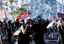 Manifestación en Ginebra contra el G7 acaba en disturbios