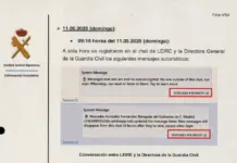 La directora de la Guardia Civil y la ‘fontanera’ se mensajearon antes de abrir investigación interna