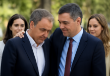 Sánchez muestra apoyo a Zapatero y sus hijas