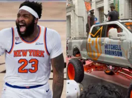El sorprendente vehículo de Mitchell Robinson en Nueva York