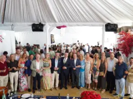 El alcalde de Algeciras ofrece recepción en la Feria Real