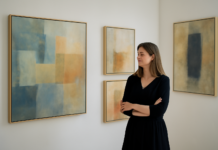 La artista Silvia Pucciarelli exhibe en Estepona su colección de arte ‘Momentos’