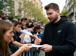 «Locura en Madrid: Luka Doncic firma autógrafos»