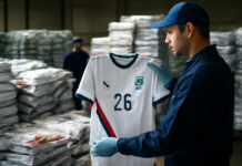Descubiertas 16 toneladas de camisetas falsificadas para el Mundial de Fútbol 2026