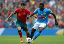 Empate entre Portugal y República Democrática del Congo en Mundial de Fútbol.