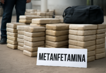 Descubren gran alijo de metanfetamina en Sinaloa