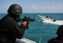 Persecución de narcolancha: armas y acción en el Caribe