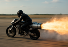 Increíble moto cohete rompe récord: ¡de 0 a 100 km/h en 0,4 segundos!