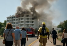 150 evacuados por incendio en hotel de Estepona