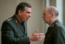 Descubre la impactante discusión del teniente general y el general Mora: ¿Una patada a la presidenta de la comunidad?