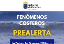 Actualización: Prealerta por fenómenos costeros en islas occidentales