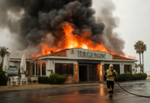 Fuego en el restaurante Halomon: así se vivió el incendio en el Puerto de Estepona