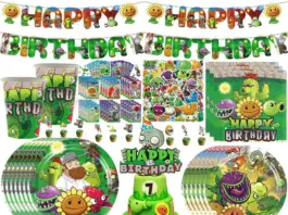 Set de Figuras de Plantas y Zombis para Decorar y Celebrar Halloween
