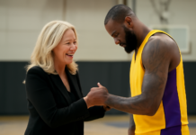 Jeanie Buss sorprendió a LeBron James con un gesto único