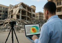 Análisis con tecnología geoespacial y IA de edificios tras terremoto en Venezuela