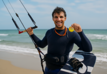 Rafa Montero, campeón de España de freestyle kiteboarding
