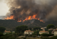 Incendio arrasa 2.200 hectáreas en Girona y amenaza casas en Calonge