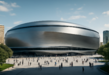 «Estadio futurista de 50.000 espectadores: la fusión entre Bernabéu y Camp Nou»
