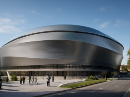 «Estadio futurista de 50.000 espectadores: la fusión entre Bernabéu y Camp Nou»