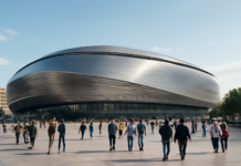 «Estadio futurista de 50.000 espectadores: la fusión entre Bernabéu y Camp Nou»