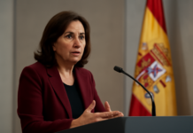 Robles defiende cumplimiento de España en OTAN y guarda silencio sobre directora de Guardia Civil