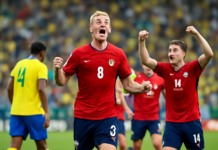 Noruega sorprende al eliminar a Brasil en el Mundial