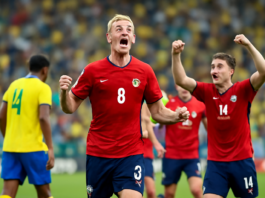 Noruega sorprende al eliminar a Brasil en el Mundial