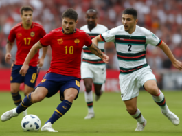 Vibrantes Octavos Mundial Fútbol 2026: España vs Portugal y más (55 caracteres)