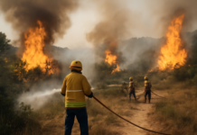 Tres incendios simultáneos desafían a los Bomberos en Cataluña