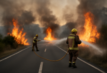 Tres incendios simultáneos desafían a los Bomberos en Cataluña