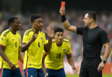 Intriga en FIFA: Colombianos suspenden tarjeta roja a Balogun