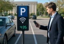 Prueba tecnología inteligente en aparcamiento de Congresos en València