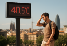 Barcelona rompe récord de calor: 40,5 ºC y histórico en 112 años