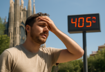 Barcelona rompe récord de calor: 40,5 ºC y histórico en 112 años