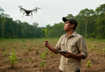 Reforestación en la Amazonia: drones revolucionan la restauración forestal