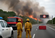 Incendio en Estepona: evacuaciones y cierre de la AP-7 por emergencia