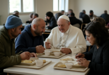 El Papa almuerza con los más necesitados: La Iglesia que acoge