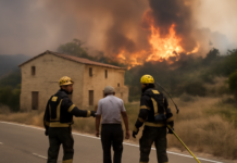Incendio en Peñarroya de Tastavins: Desalojo de varias masías