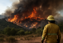 El devastador incendio de las Cinco Villas: riesgo de propagación elevado