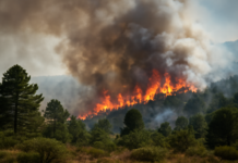 «Últimas noticias incendios forestales: SIERRA NORTE DE GUADALAJARA arde sin control»