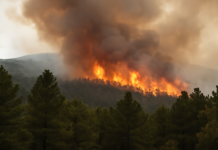 «Últimas noticias incendios forestales: SIERRA NORTE DE GUADALAJARA arde sin control»